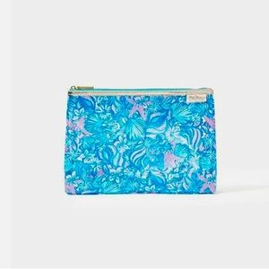 Lilly Pulitzer: Amalfi Blue Sound The Sirens Clear Zippered Pouch